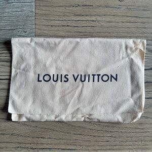Louis Vuitton Beige Dust Bag Medium Bag Size